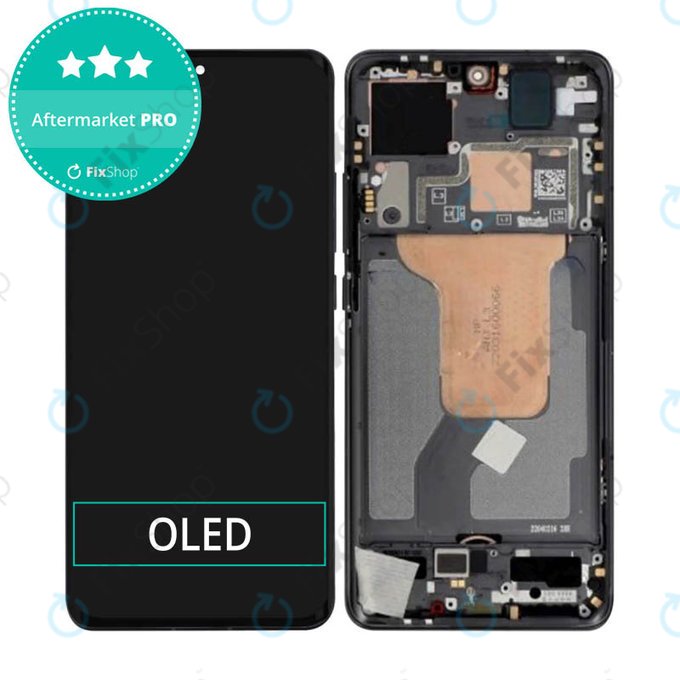 Wyświetlacz OLED do Xiaomi 12 2201123G, 2201123C, Ekran dotykowy z ramką, Czarny, Black