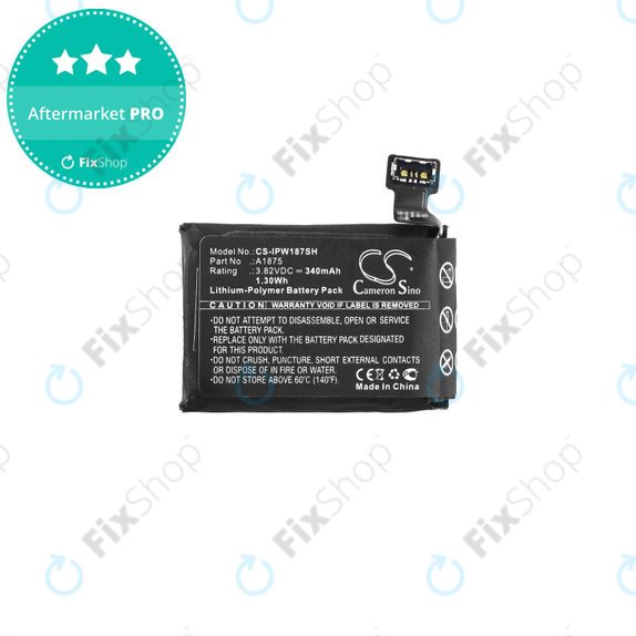 Bateria dla Apple Watch 3 42 mm, 340mAh, GPS Version, Li-Pol, 3.82 V, A1875, HQ