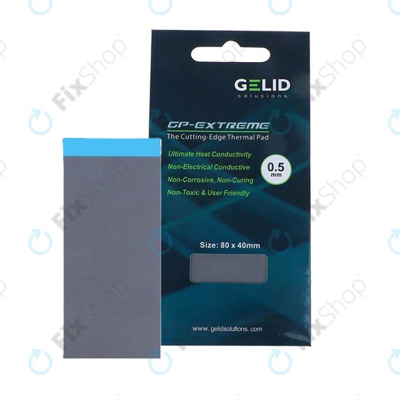 Podkładka termoprzewodząca GELID GP-Extreme, 12 W/mK, 80 × 40 × 0.5mm