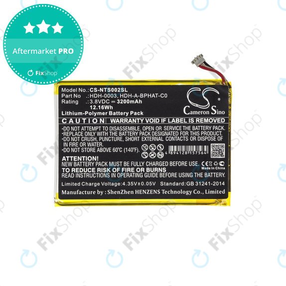 Bateria dla Nintendo Switch Lite, 3200mAh, Li-Pol, 3.8 V, HDH-A-BPHAT-C0, HQ