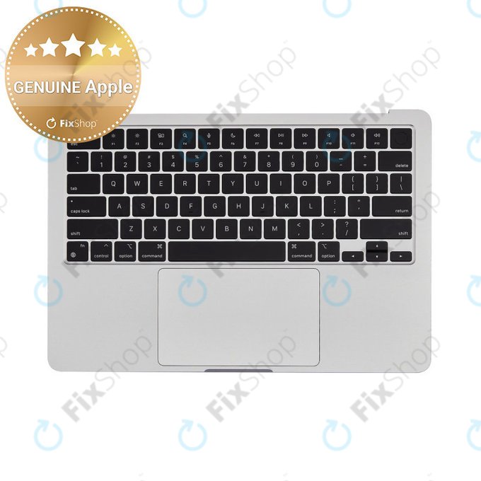 Górna rama klawiatury do MacBook Air 13", A3113 (2024), z klawiaturą US i baterią, Silver, 661-40228, Genuine Apple