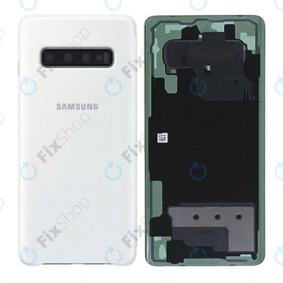 Tylna pokrywa baterii do Samsung S10 Plus G975F, GH82-18867B, Ceramic White, Genuine Service Pack
