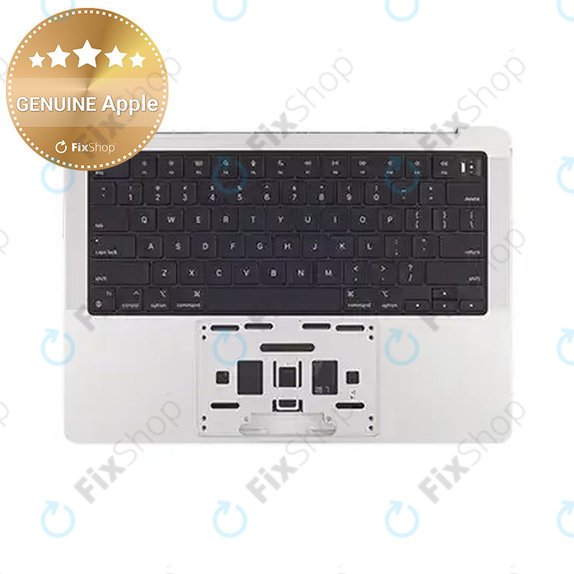Górna rama klawiatury do MacBook Pro 14", A2918 (Late 2023, z klawiaturą US i baterią, Silver, 661-35709, Genuine Apple