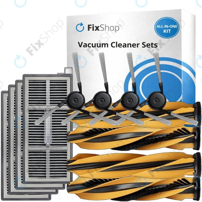 Zestaw części zamiennych do Mova Z60 Ultra Roller (2 pary szczotek głównych, 4x Filtr, 4x Szczotka boczna)