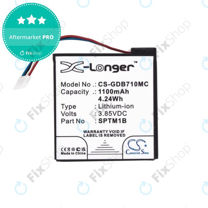 Bateria do Gopro Hero 7 Silver, White, 1100mAh, Li-Ion, 3.85V, SPTM1B, HQ
