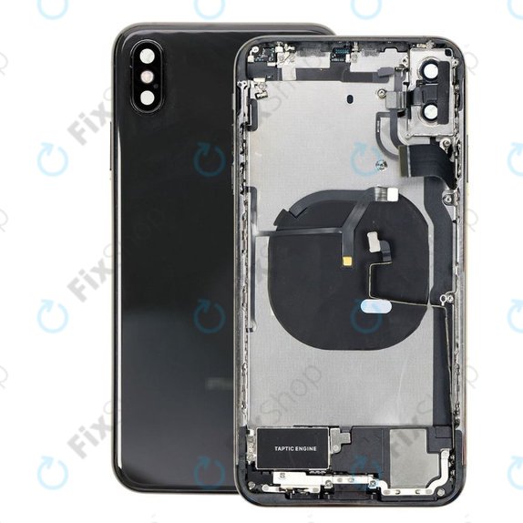 Tylna obudowa z malymi czesciami do iPhone XS Max, Space Gray