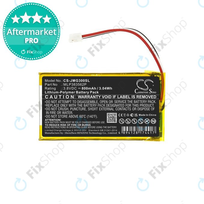 Bateria do JBL Go 3, MLP383562P, 730mAh, HQ
