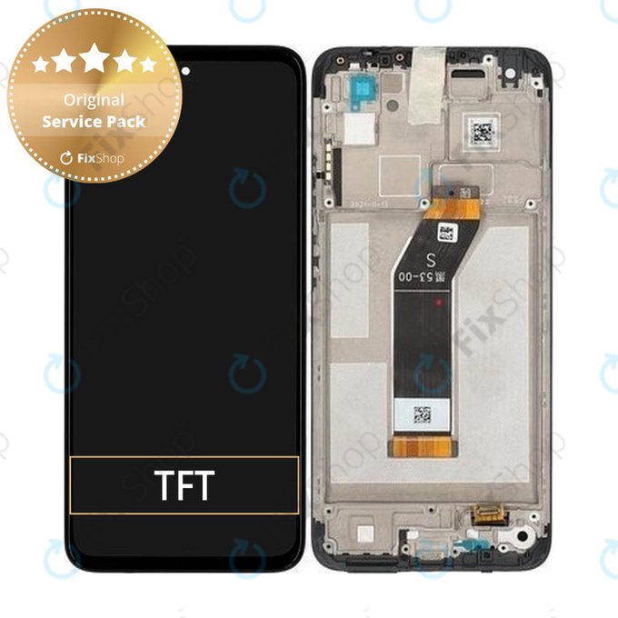 Wyświetlacz do Xiaomi Redmi 10 (2022) 21121119SG, 22011119UY, Ekran dotykowy z ramką, 560001K19S00, Carbon Gray, Genuine Service Pack