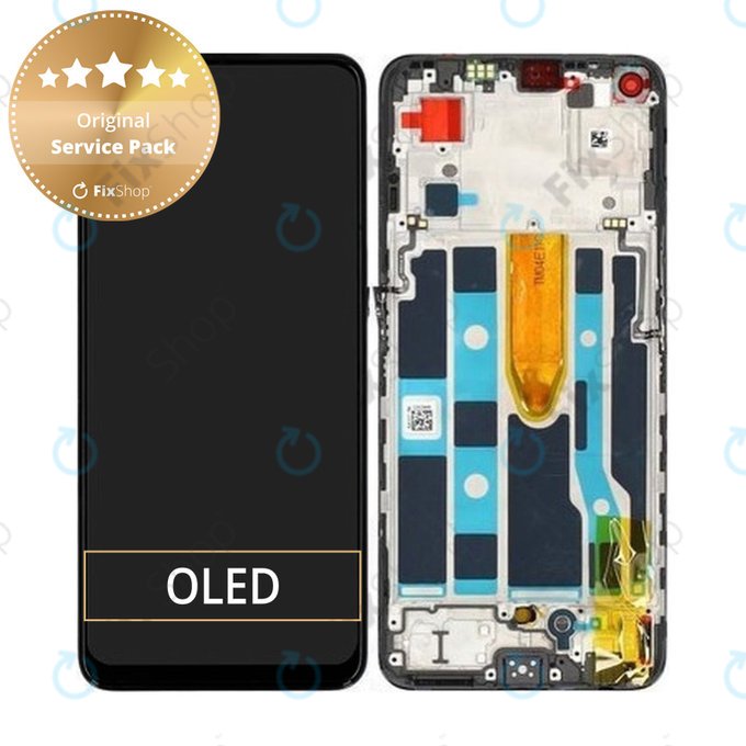 Wyświetlacz do Oppo Find X5 Lite, Ekran dotykowy z ramką, 4130040, Genuine Service Pack