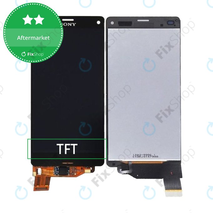Wyświetlacz do Sony Xperia Z3 Compact D5803, Ekran dotykowy bez ramki, Czarny, Black, TFT