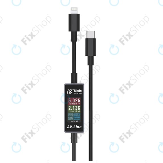 Przewód ładujący z automatycznym wykrywaniem (Lightning – USB‑C), AV-Line