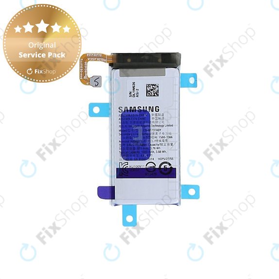 Bateria do Samsung Z Flip 5 F731B, EB-BF731ABY, 1000mAh, GH82-31700A, Genuine Service Pack