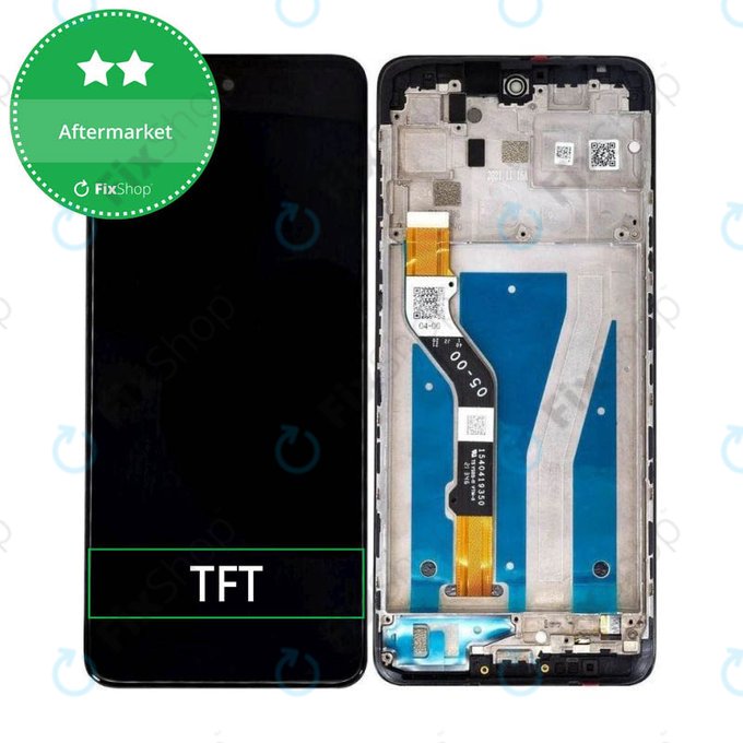 Wyświetlacz do Motorola Moto G60 XT2135, Ekran dotykowy z ramką, Charcoal Gray, TFT