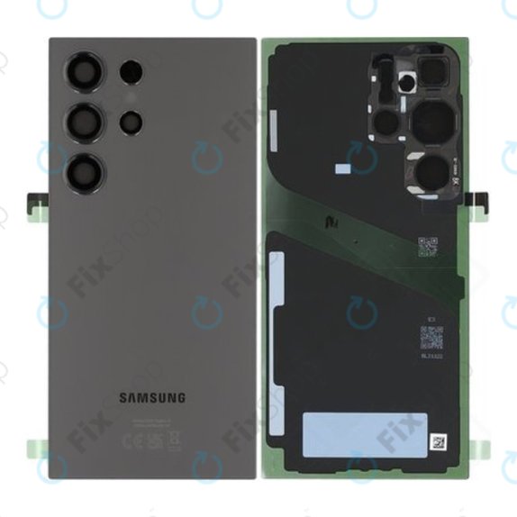 Tylna pokrywa baterii do Samsung S24 Ultra S928B, GH82-33349B, Titanium Black, Genuine Service Pack