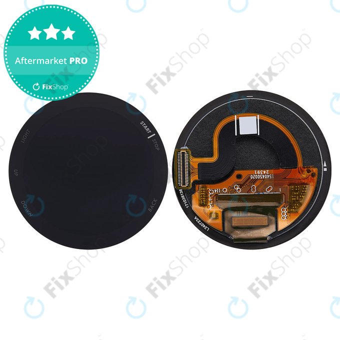 Wyświetlacz OLED + szybka dotykowa bez ramki (Black) do Garmin Forerunner 165