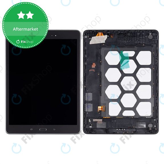 Wyswietlacz do Samsung Tab A 9.7" T555, Ekran dotykowy z ramką, Czarny, Black, TFT