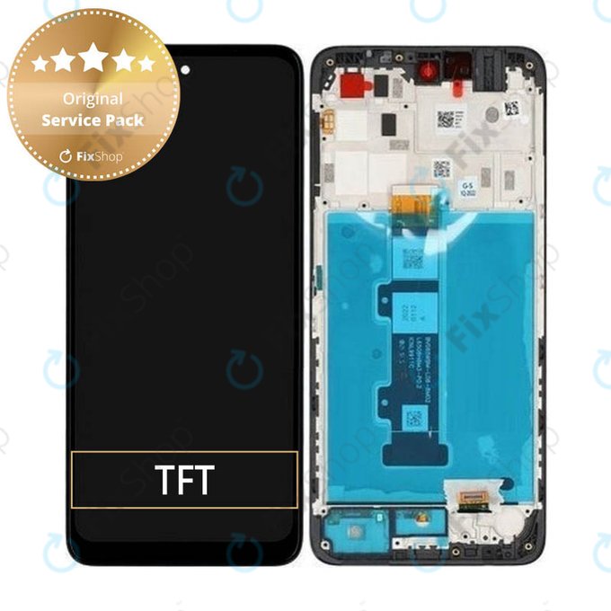 Wyświetlacz do Motorola Moto G22 XT2231, Ekran dotykowy z ramką, 5D68C20423, Genuine Service Pack