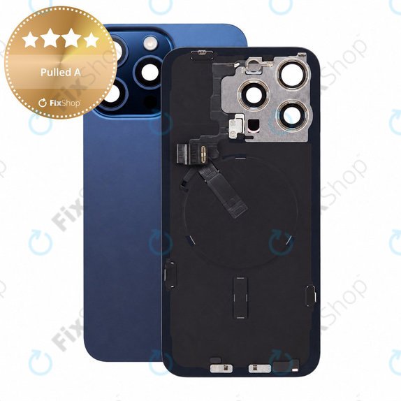 Szkło tylnej obudowy do iPhone 15 Pro Max, Blue Titanium, Pulled A