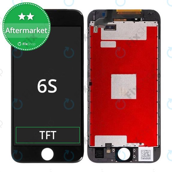 Wyświetlacz dla iPhone 6S, Black, Ekran dotykowy z ramką