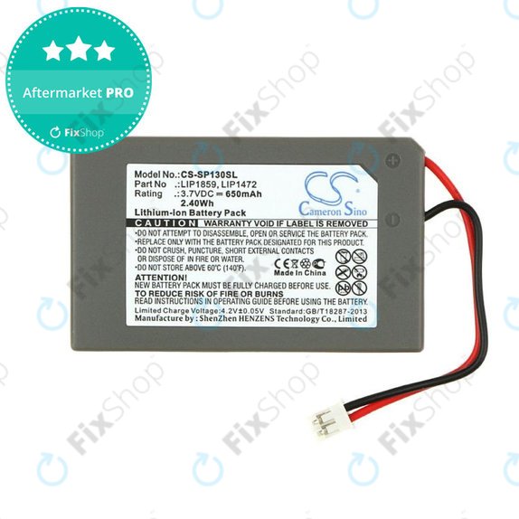 Bateria do Sony PlayStation 3, 650mAh, Li-Ion, 3.7V, LIP1859, HQ