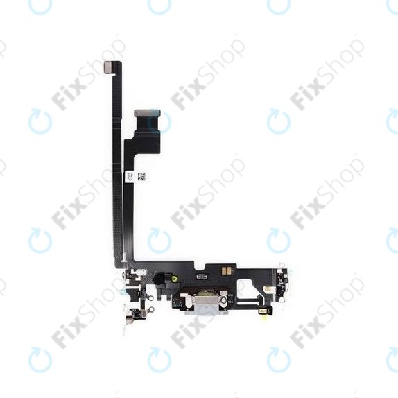 Złącze ładowania z taśmą flex do iPhone 12 Pro Max, Srebrny, Silver