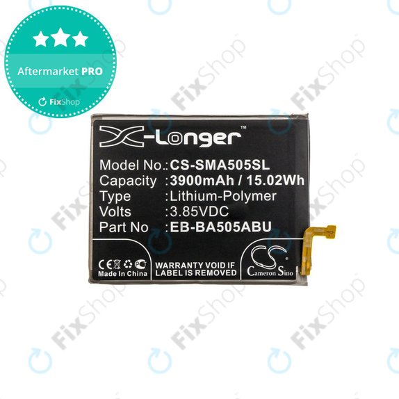 Bateria dla Samsung A20 A205F, 3900mAh, Li-Pol, 3.85 V, EB-BA505ABN, HQ