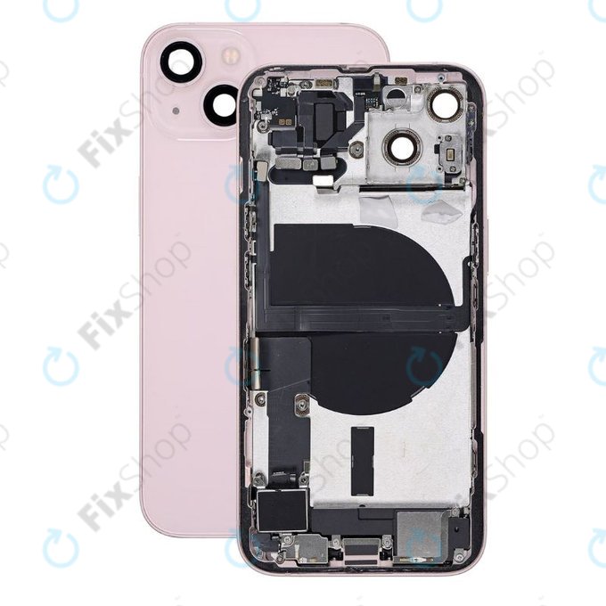 Tylna obudowa z malymi czesciami do iPhone 13, Różowy, Pink