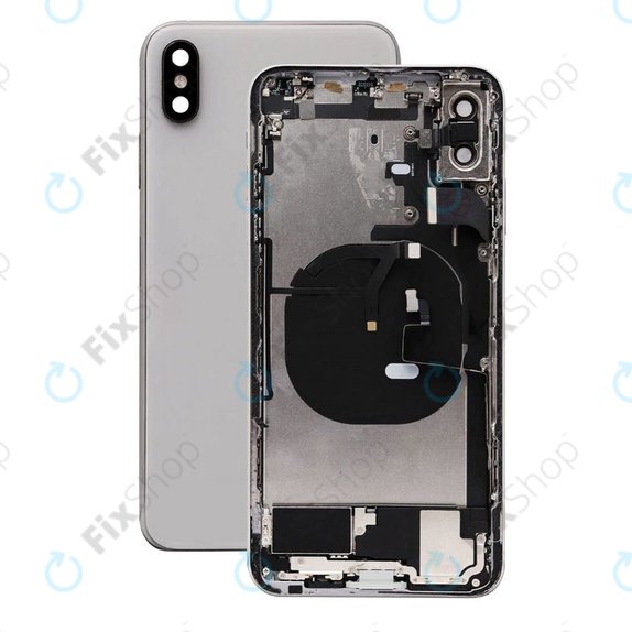 Tylna obudowa z malymi czesciami do iPhone XS Max, Srebrny, Silver