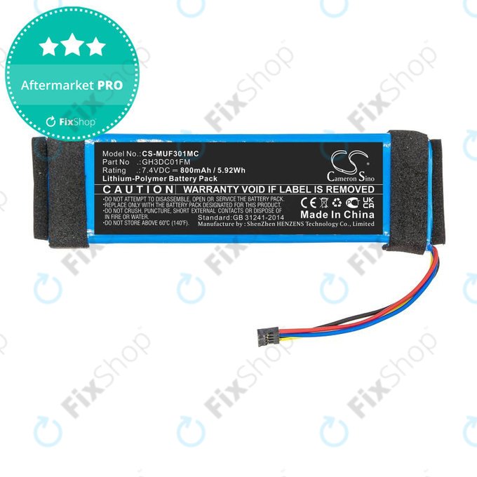 Bateria do Xiaomi Fimi Palm, 800mAh, Li-Pol, 7.4V, GH3DC01FM, HQ