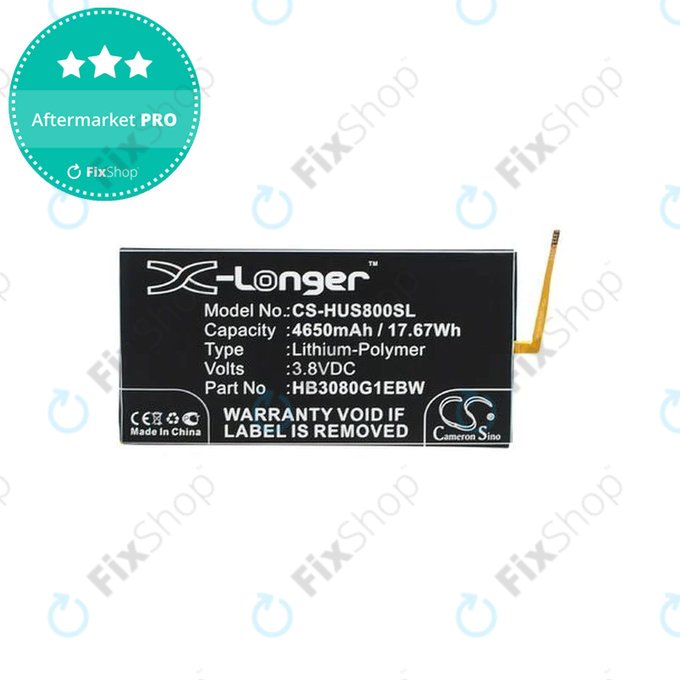 Bateria do Huawei EE Eagle, MediaPad T1 8.0", T1 10", HB3080G1EBW, HB3080G1EBC, 4650mAh, HQ