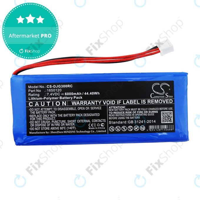 Bateria do DJI Inspire 1, 2, Phantom 3, 4, 6000mAh, Li-Pol, 7.4V, 1650120, HQ
