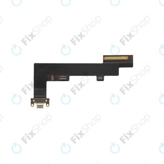 Złącze ładowania z taśmą flex do iPad Air, 5th Gen 2022, Wersja 4G, Czarny, Black