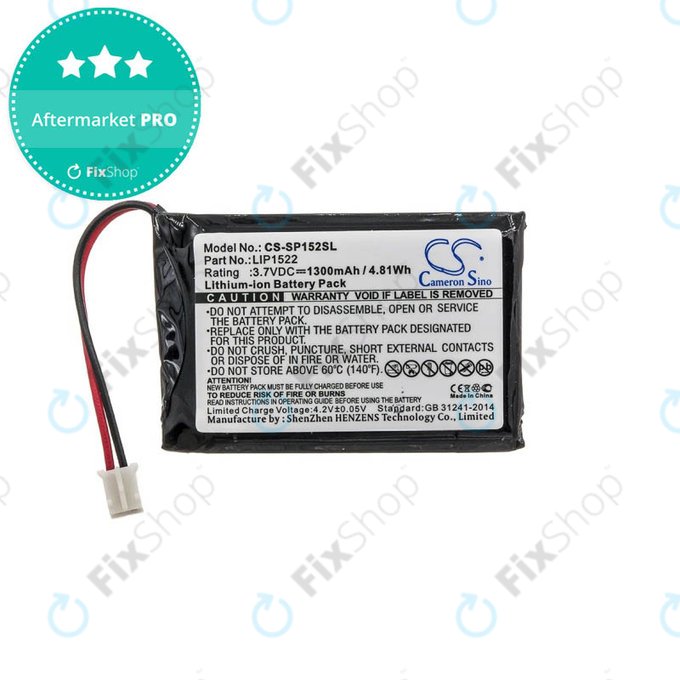 Bateria do kontrolera DualShock 4, Sony PlayStation 4, Slim, Pro, LIP1522, 1300mAh, HQ