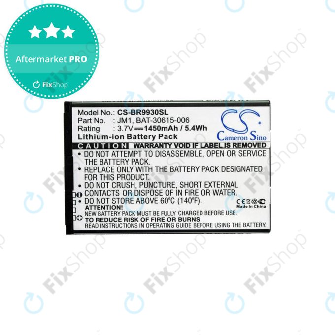 Bateria do Blackberry Bold 9790, Bold Touch 9900, BAT-30615-006, 1450mAh, HQ