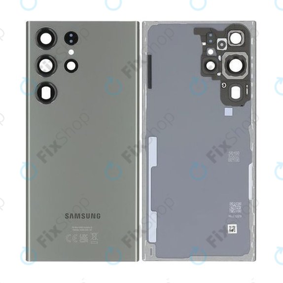 Tylna pokrywa baterii do Samsung S23 Ultra S918B, GH82-30400C, Zielony, Green, Genuine Service Pack