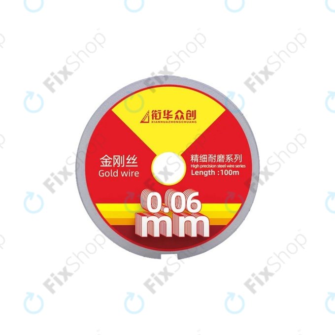 Zloty drut - drut do separacji wyswietlaczy LCD (0.06mm x 100m)