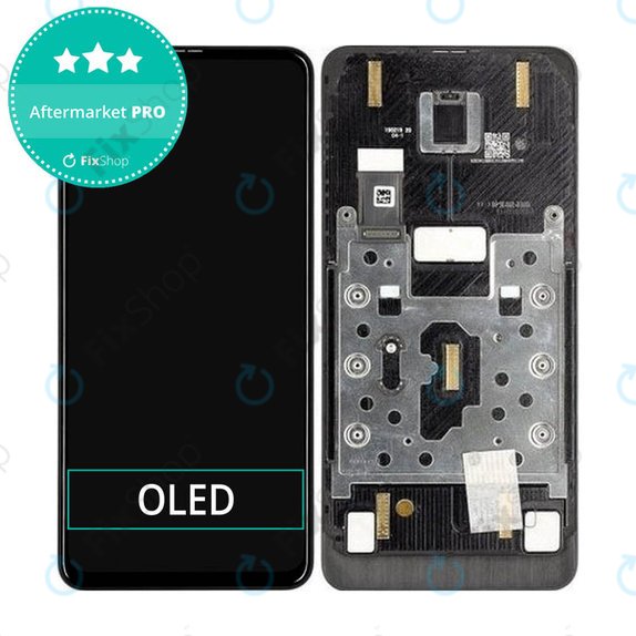 Wyświetlacz OLED do Xiaomi Mi Mix 3, Ekran dotykowy z ramką, Czarny, Black