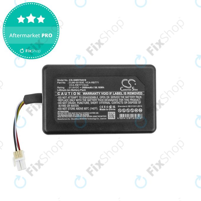 Bateria do Samsung PowerBot R7040, DJ96-00193E, VCA-RBT71, Li-Ion, 21,6V 2600mAh, HQ