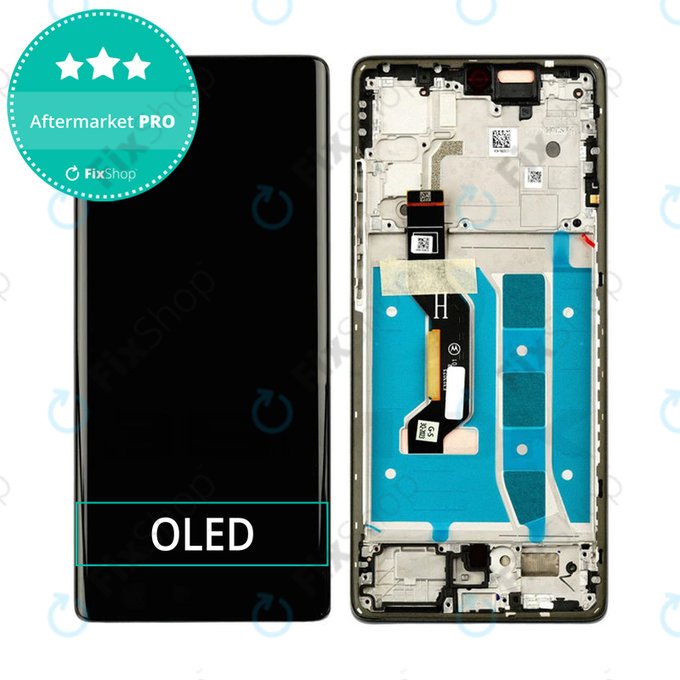 Wyświetlacz OLED do Motorola Moto G85 5G XT2427-3, Ekran dotykowy z ramką, Cobalt Blue