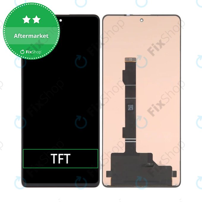 Wyświetlacz do Xiaomi Redmi Note 12 Pro 5G, 12 Pro+ 5G, Ekran dotykowy bez ramki, TFT