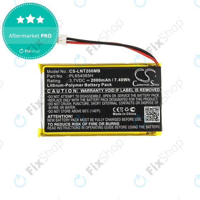 Bateria do Luvion Prestige Touch 2, 2000mAh, Li-Pol, 3.7V, PL654065H, HQ