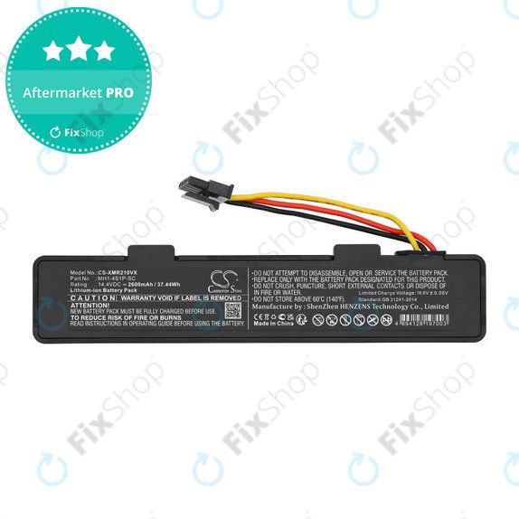 Bateria do Xiaomi VIOMI V3, Mijia 2, Mi Robot Vacuum Mop P, 2600mAh, Li-Ion, 14.4V, MH1-4S1P-SC, HQ