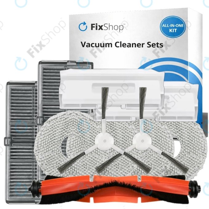 Zestaw części zamiennych do Xiaomi Robot Vacuum H40 - Complete set (1x Główna szczotka, 2x Filtr, 2x Szczotka boczna, 4x Ściereczka mopująca, 2x Worek na kurz)