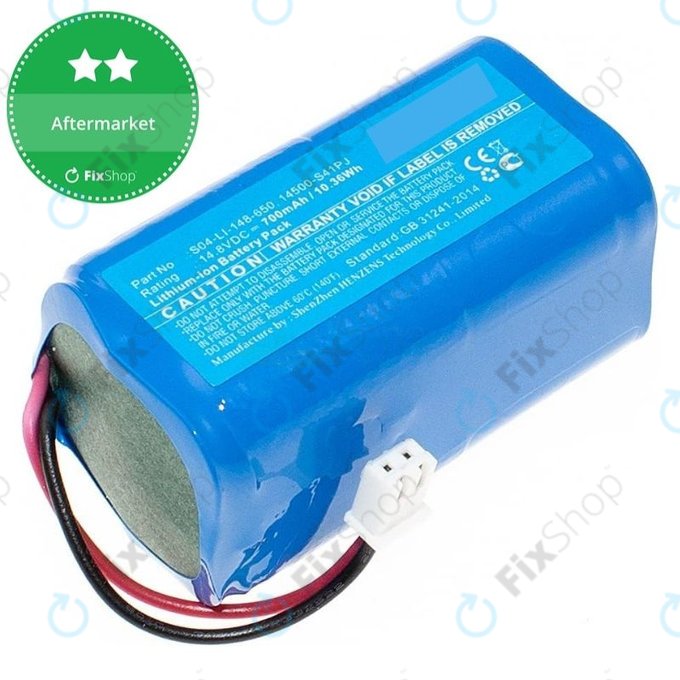 Bateria do Ecovacs Winbot W-series, S04-LI-148-650, 14500-S41PJ, Li-Ion, 14.8V, 700mAh