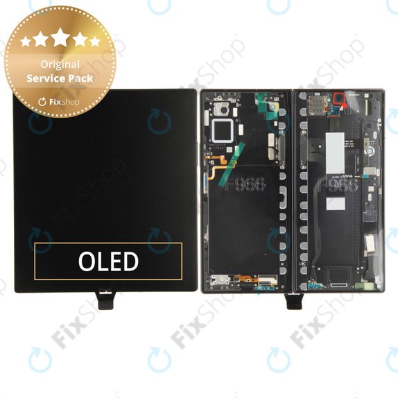 Wyświetlacz LCD + ekran dotykowy + ramka do Samsung Z Fold 7 F966B, Jetblack, GH82-37548C, Genuine Service Pack