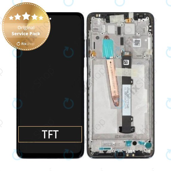 Wyświetlacz do Xiaomi Poco X3 NFC, Ekran dotykowy z ramką, 560003J20C00, Shadow Gray, Genuine Service Pack