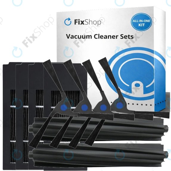 Zestaw części zamiennych do Ecovacs Deebot X2 Omni (2x Główna szczotka, 4x Filtr, 4x Szczotka boczna)