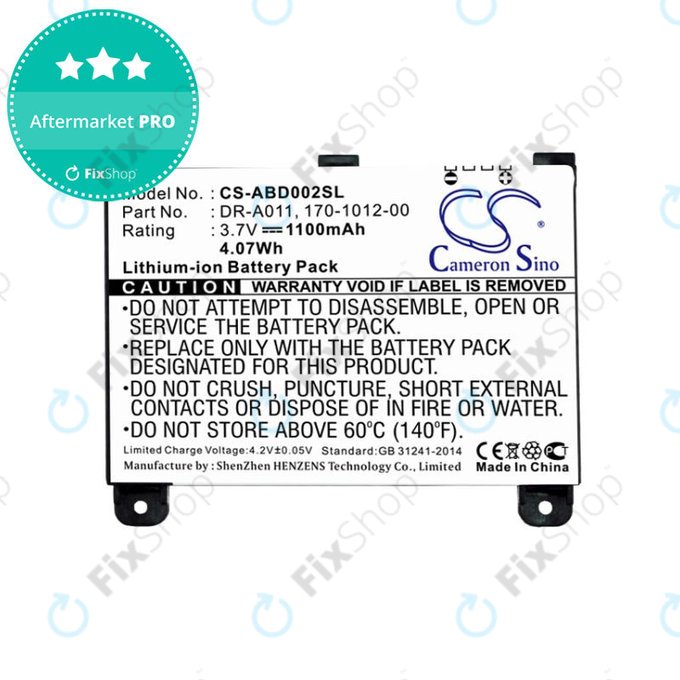 Bateria do Amazon Kindle 2, 1100mAh, Li-Ion, 3.7V, DR-A011, HQ