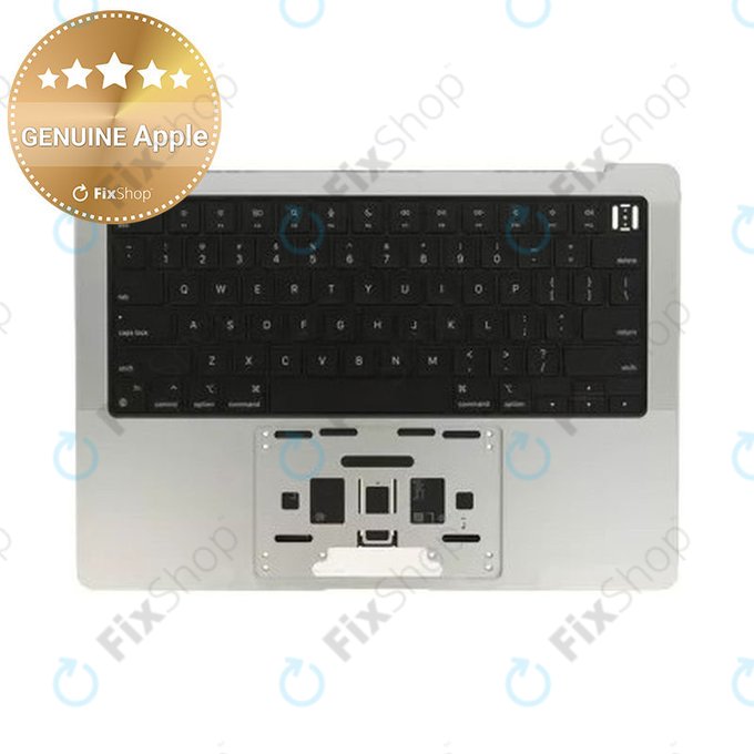Górna rama klawiatury do MacBook Pro 14", A2442 (2021), A2779 (2023), z klawiaturą US i baterią, Silver, 661-32211, Genuine Apple