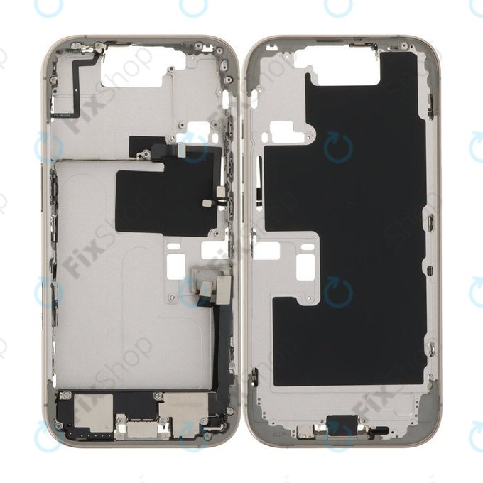 Środkowa Rama + Przyciski Zasilania, Głośności i Aparatu do iPhone 16 Pro, Natural Titanium